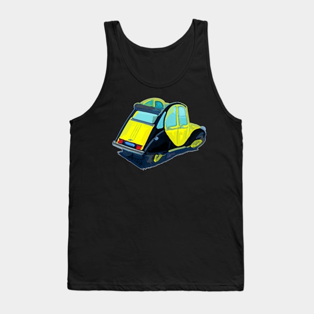 Deux chevaux in vector style Tank Top by Andres7B9